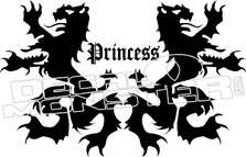 Princess Dragon Crest Decal Sticker 