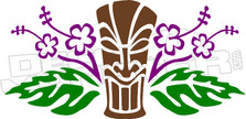 Tiki Idol Hawaii Decal Sticker