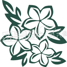 Hawaiian Flower 52 Decal Sticker