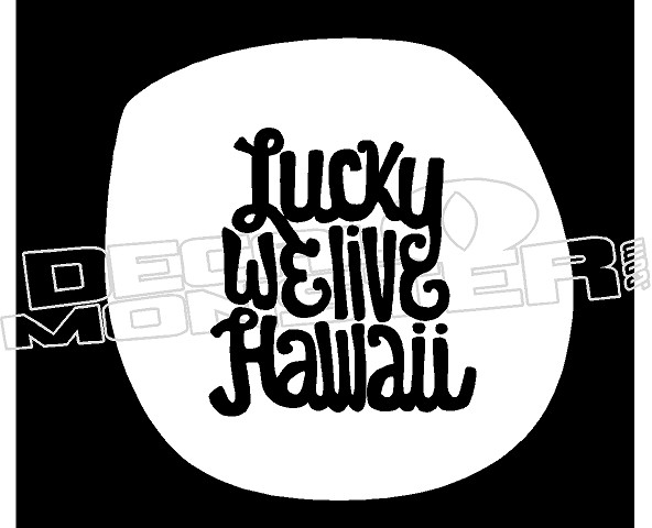 live Aloha SURF Funny Car/Window JDM VW EURO Vinyl Decal Sticker 