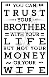 Trust Brother Decal Sticker