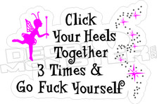 Click Your Heels Decal Sticker