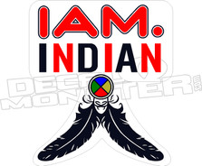 I Am Indian 2 Decal Sticker