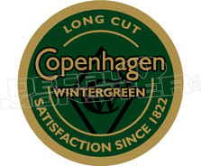 Copenhagen Chewing Tobacco Decal Sticker