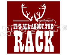 All About The Rack Decal Sticker