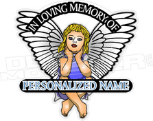 In Memory of Girl Angel Decal Sticker