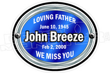 In Memory of Loving Father Decal Sticker