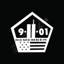 Remember 911 Decal Sticker