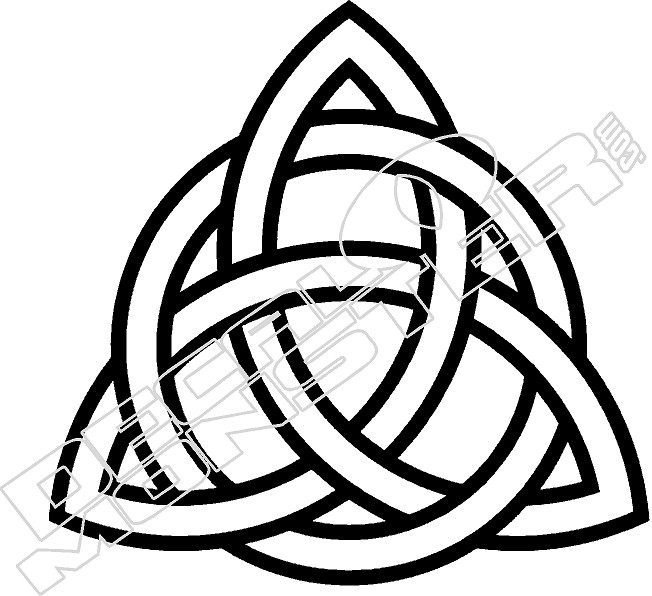 SINGLE Celtic Narrowboat Knot Rectangular Sticker Decal Graphic STYLE 2 