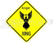 Angel Crossing Decal Sticker