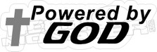 Powered by God Decal Sticker