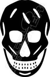 Skull 51 Decal Sticker