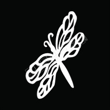 Dragonfly Tribal 51 Decal Sticker