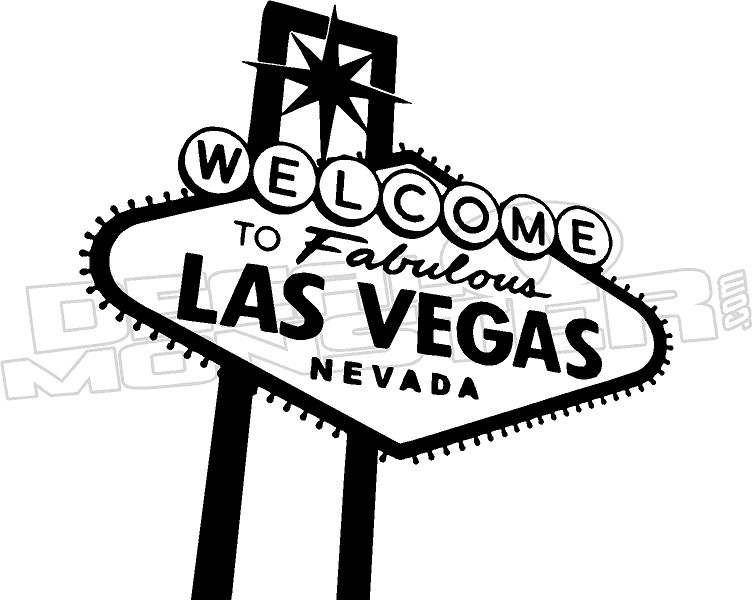  Vinyl Wall Art Decal - Welcome to Las Vegas Sign - 35