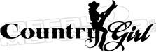 Country Girl Kick Decal Sticker