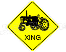 Tractor Crossing Decal Sticker