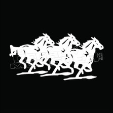 Horses Running Decal Sticker