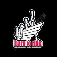 Honda Born To Ride Skull Hand