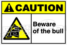 Caution 014H - Beware of the bull