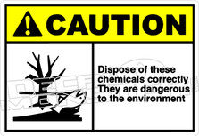 Caution 035H - Dispose of these chemicals correctly