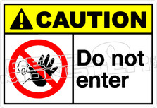 Caution 042H - Do not enter