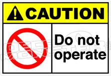 Caution 051H - Do not operate