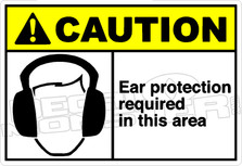 Caution 068H - Ear protection required in this area