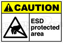 Caution 076H - Esd protected area