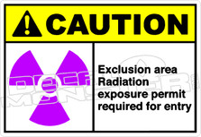 Caution 077H - Exclusion area radiation exposure permit 