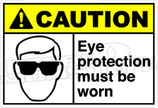 Caution 086H - Eye protection must be worn