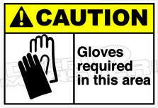 Caution 109H - Gloves required in this area