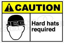 Caution 120H - Hard hats required