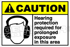 Caution 127H - Hearing protection required