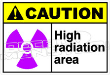 Caution 141H - High radiation area