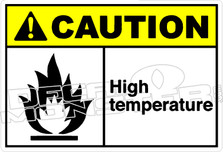 Caution 142H - High temperature 