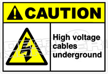 Caution 148H - High voltage cables underground