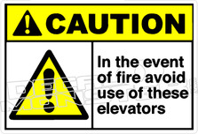 Caution 153H - In the event of fire avoid use of these 