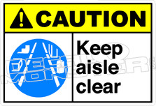 Caution 156H - Keep aisle clear