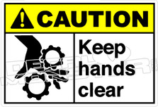 Caution 159H - Keep hands clear