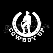 Cowboy Up Horseshoe