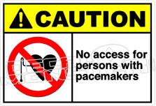 Caution 188H - no access for persons with pacemakers 