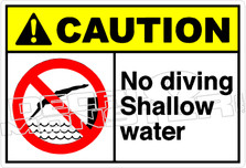 Caution 190H - no diving shallow water