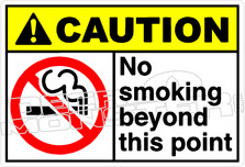 Caution 194H - no smoking beyond this point