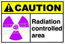 Caution 225H - radiation controlled area