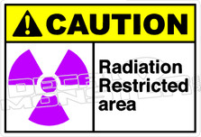 Caution 228H - radiation restricted area 