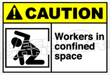 Caution 233H - workers in confined space