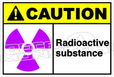 Caution 235H - radioactive substance