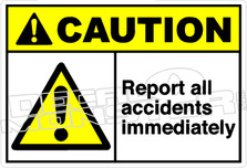 Caution 239H - report all accidents immediately