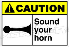 Caution 264H - sound your horn