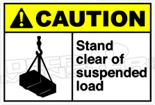 Caution 267H - stand clear of suspended load 
